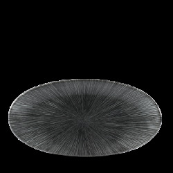 Churchill Studio Prints Agano Black Oval Chefs Tallrik 15x29,9cm