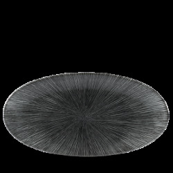 Churchill Studio Prints Agano Black Oval Chefs Tallrik 17,3x34,7cm