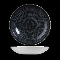 Churchill Studio Prints Charcoal Black Evolve Djup Tallrik 24,8cm