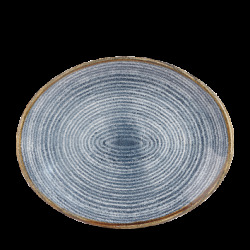 Churchill Studio Prints Slate Blue Orbit Oval Tallrik 32,4cm