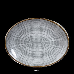 Churchill Studio Prints Stone Grey Orbit Oval Tallrik 25,5x31,7cm
