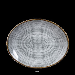 Churchill Studio Prints Stone Grey Orbit Oval Tallrik 27cm
