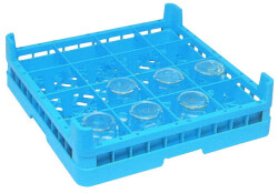 Diskkorg "DELUXE" Glas 4x4 (Ø110mm) - 500x500x140mm, Fagor