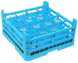 Diskkorg "DELUXE" Glas 4x4 (Ø110mm) - 500x500x240mm, Fagor