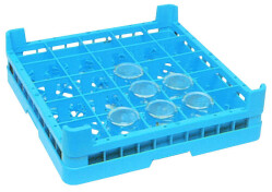 Diskkorg "DELUXE" Glas 5x5 (Ø85mm) - 500x500x140mm, Fagor