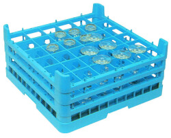 Diskkorg "DELUXE" Glas 6x6 (Ø70mm) - 500x500x240mm, Fagor
