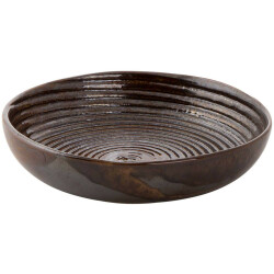 Djup tallrik Metallic brun 15 cm