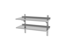 Dubbelhylla 1000x400x600mm - justerbara hyllor