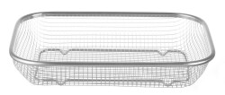 Food basket - Chr 295x215x60 mm
