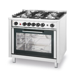 Gas cooker 5-pits KCV96P - with electric oven GN 1/1