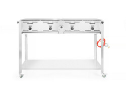 Gasgrill Master Quattro - med droppbricka och hjul