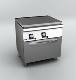 Gasspis med 1 solid platta (Coup de Feu) och gasugn
