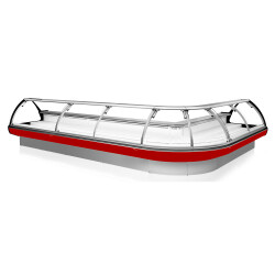 Hörndisk 90° Ytterhörn Europa, 1326x1285x1310mm, utan kylförvaring under