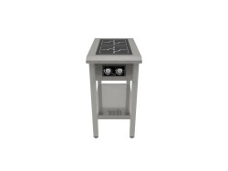 Induktionsspis pro, 2 runda plattor, Ø270, 470x800x900mm, Norqi