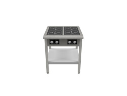 Induktionsspis pro, 4 runda plattor, Ø270mm, 800x800x900mm, Norqi