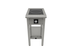 Induktionsspis semipro, 1 rund platta, Ø280, 444x650x900mm, Norqi