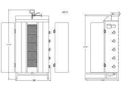 Kebabgrill Potis GD5 - Gas