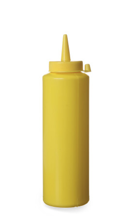 Klämflaska, gul, 0,35L Från Hendi