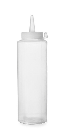 Klämflaska, transparent, 0,35L Från Hendi