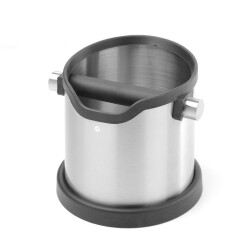 Knock box - round 153x185x165 mm s.s.