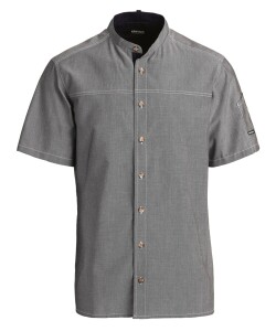 Kock-/serviceskjorta denim kort ärm - Chambray grå - Kentaur