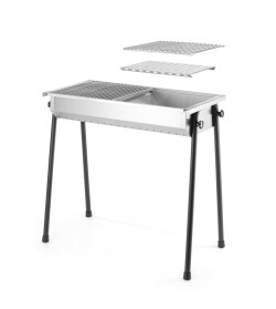 Kolgrill Patio - rostfri - 770x380x760mm