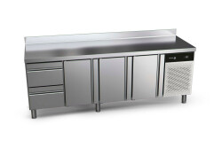 Kylbänk 600 med lådor - välj antal lådor - 2542x600x850mm - Fagor