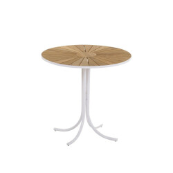 Marguerite cafébord Ø70 cm - Vit