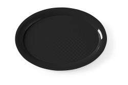Oval bricka, svart, från Hendi