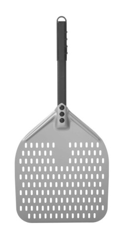 Pizzaspade fyrkantig perforerad - Al hårt anodiserad 660x305 mm