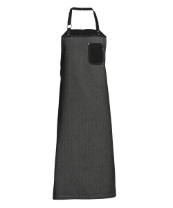 RAW Bröstlappsförkläde - Svart denim - Kentaur