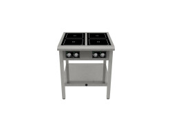 Restaurangspis 4 fyrkantiga plattor 270x270mm, glaskeramisk, 800x813x900mm, Norqi