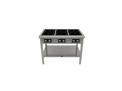 Restaurangspis 6 fyrkantiga plattor 270x270mm, glaskeramisk, 1205x813x900mm, Norqi