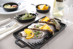 Round pan Little Chef - 189x147x37 mm black melamine