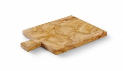 Serveringsbräda med handtag olivträ - 340x230mm