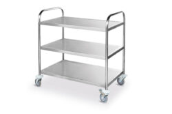 Serveringsvagn i rostfritt - flatpack