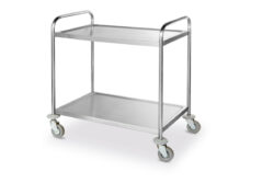 Serveringsvagn i rostfritt - flatpack