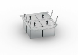 Set med 4 operforerade portionskorgar - iVario  2-XS