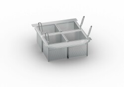 Set med 4 perforerade portionskorgar - iVario  2-XS