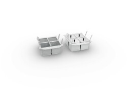 Set med 8 portionskorgar - iVario 2-XS