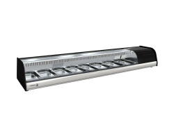 Showcase Curved 8x GN 1/3 - 1732x415x270mm - Fagor