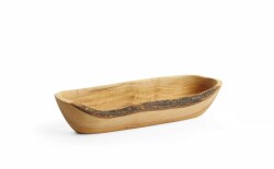 Skål avlång olivträ, 300x95x60mm