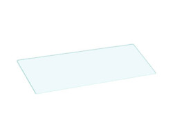 Snedställt glas till brygga - front