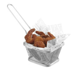 Stapelbar fritöskorg (servering) - s.s. 130x110x80 mm