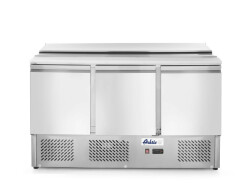 Three door salad counter - 380L