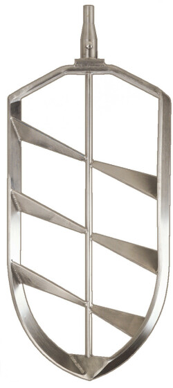 Varimixer Standardblandningsspade med dubbelt stift, i aluminium