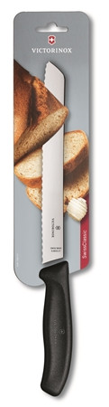 Victorinox - Brödkniv 21 cm vågtandad svart