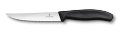 Victorinox - Pizzakniv, 12 cm, svart, vågtandad egg