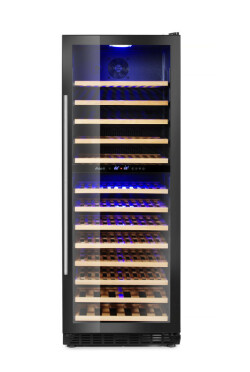 Vinkyl med två zoner - 135 flaskor 387 l 230V 130W