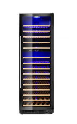 Vinkyl med två zoner - 160 flaskor 447 l 230V 150W
